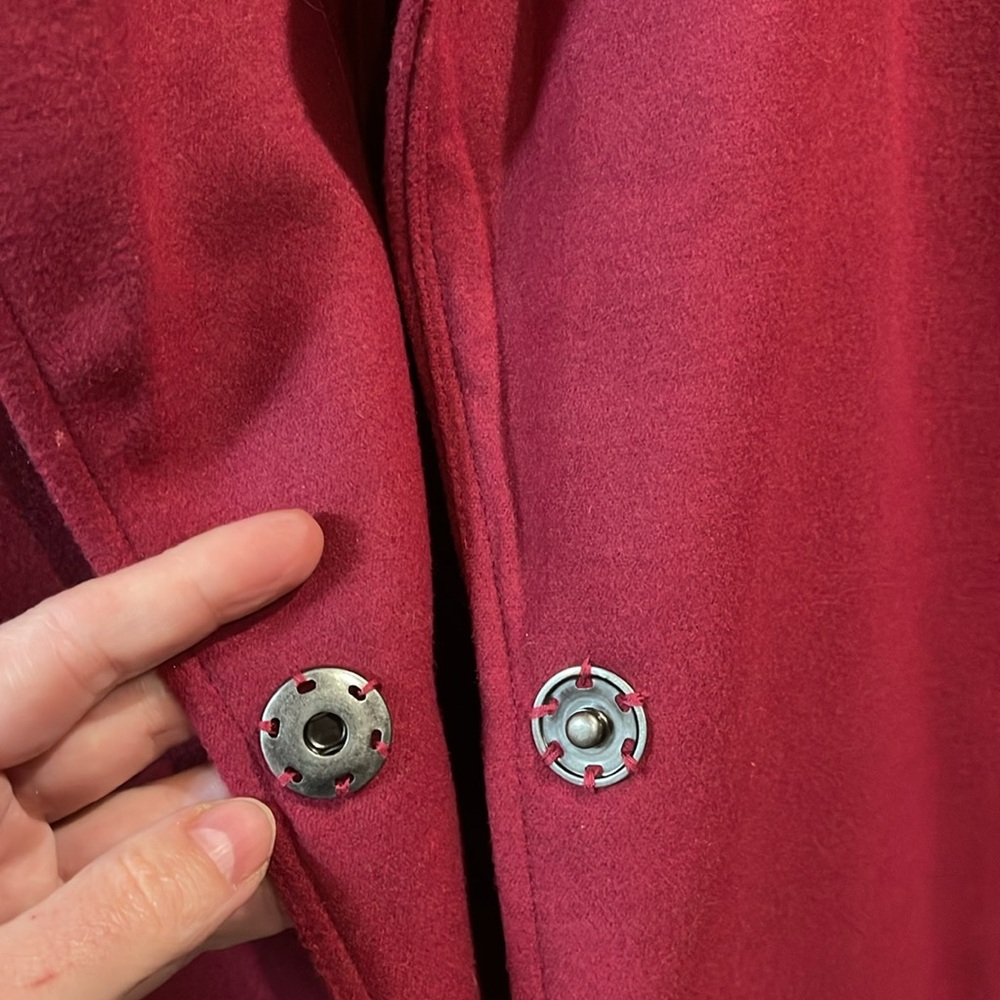 Raspberry Blazer With 1-Button Snap Closure. - image 7